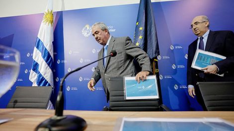 Luis Alberto Heber presentó las cifras de delitos el martes en el Ministerio del Interior. Foto: Javier Calvelo / adhocFOTOS