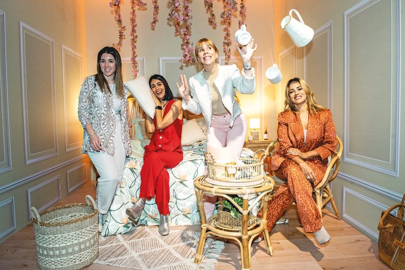 Belén Olivera, Valentina Barrios, Ximena Torres y Catalina Ferrand
