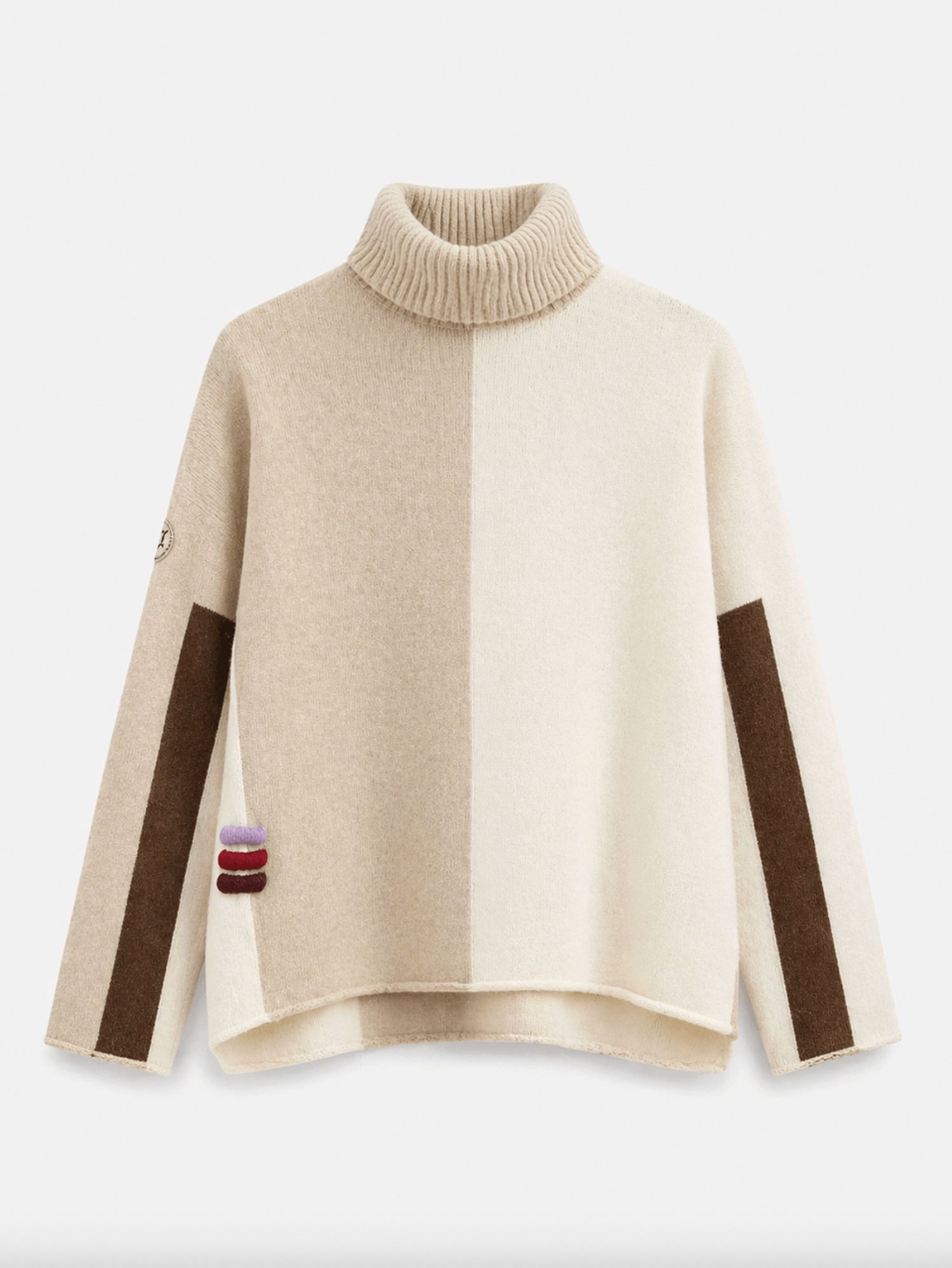 Polera tejida de lana de cordero