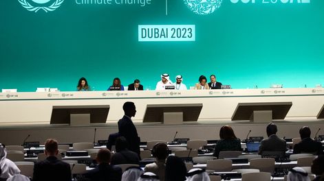 Reunión del Segmento de Alto Nivel de la COP28. Foto: AFP