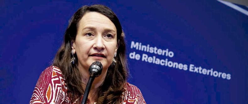 La subsecretaria del Ministerio de Relaciones Exteriores, Valeria Csukasi.