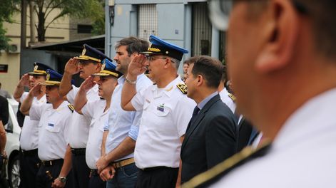 Nicolás Martinelli durante la inauguración de la nueva Dirección de Investigaciones en Rivera, Uruguay