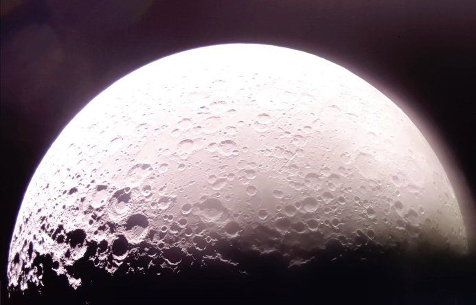 Imagen de la Luna desde el Blue Ghost Mission 1 de Firefly Aerospace