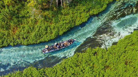 Rio Sucuri, uno de los principales para hacer flotación en Bonito.&nbsp;