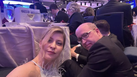 La embajadora de Ucrania en Estados Unidos, Olga Stefanishyna, en el hotel Washington Hilton durante el tiroteo.