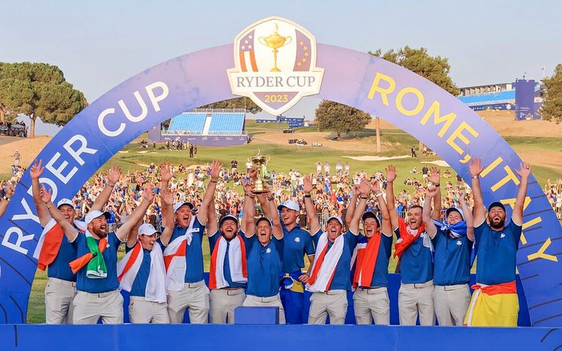 El equipo europeo ganador de la Ryder Cup