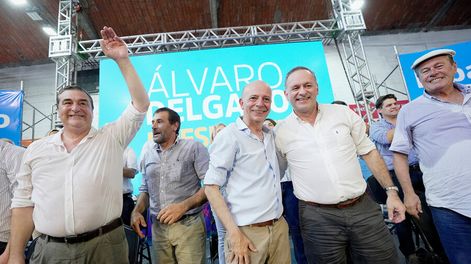 Sergio Botana, Javier García, Álvaro Delgado y Enrique Antía durante un acto