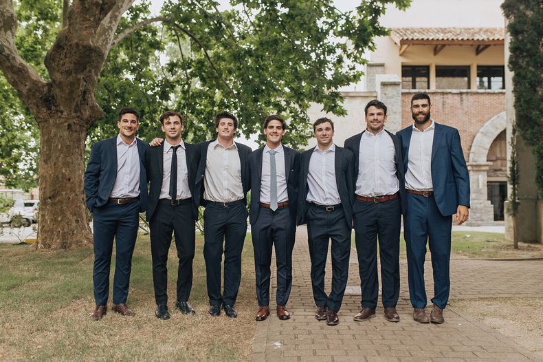 Juan Manuel Cat, Bautista Mascia, Tomás Inciarte, Lucas Durán, Felipe Etcheverry, Manuel Diana y Lorenzo Surraco