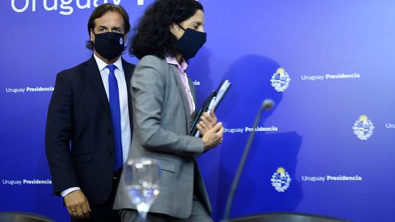 En la pandemia, la ministra de Economía y el presidente en Torre Ejecutiva En la pandemia, la ministra de Economía y el presidente en Torre Ejecutiva