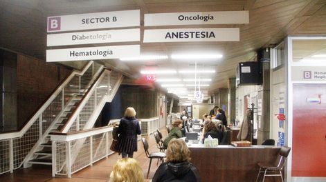 Interior de mutualista en Montevideo