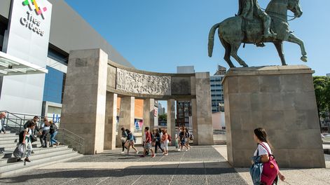 Monumento a Fructuoso Rivera en Tres Cruces.