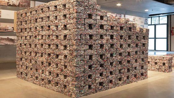 sostenibilidad: dos emprendimientos uruguayos convierten residuos textiles en material para la construccion