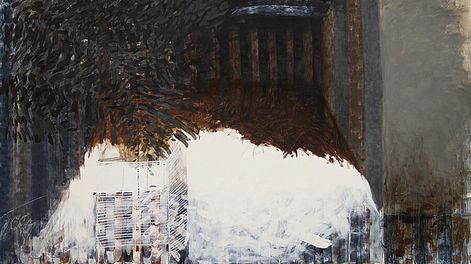 Búsqueda | Acrílico sobre tela, 2022. Foto: Eduardo Baldizan