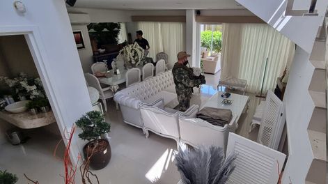 Agentes de seguridad paraguayos durante uno de los operativos contra el grupo de Marset. Foto: Senad