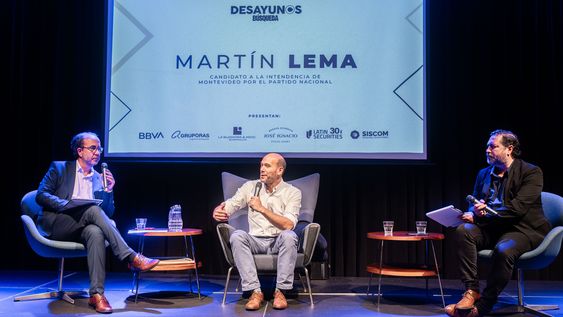 Director periodístico de Búsqueda Andrés Danza, candidato a la intendencia por el Partido Nacional Martín Lema y periodista de política de Búsqueda Federico Castillo Director periodístico de Búsqueda Andrés Danza, candidato a la intendencia por el Partido Nacional Martín Lema y periodista de política de Búsqueda Federico Castillo