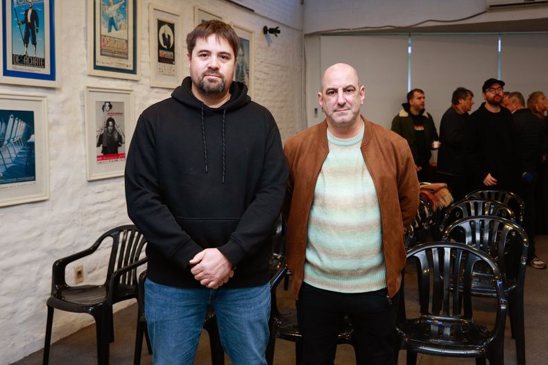 Presidente del CUP Martín Belasques y presidente de Desachate Aldo Alfaro.&nbsp;