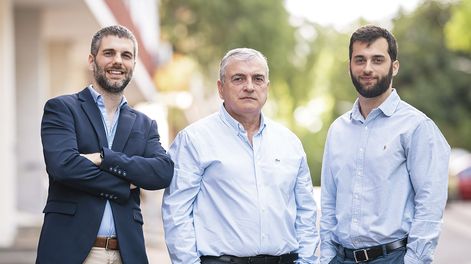 Matías, Fernando y Marcel Stagnari.&nbsp;