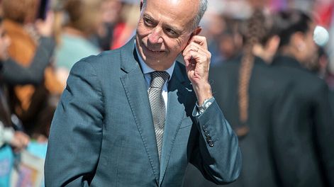 Javier García en un acto de la Armada Nacional.