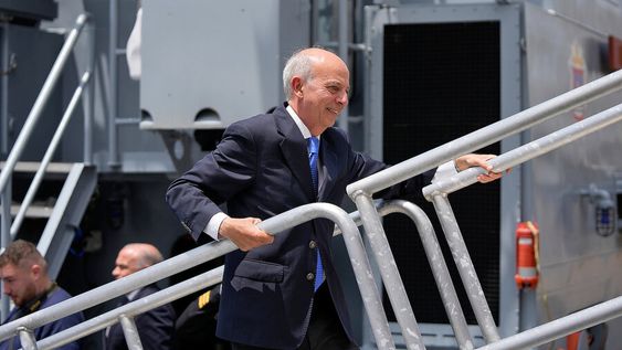 Ministro Javier García durante el arribo de tres lanchas Protector que Uruguay compró a Estados Unidos. Foto: Daniel Rodriguez / adhocFOTOS Ministro Javier García durante el arribo de tres lanchas Protector que Uruguay compró a Estados Unidos. Foto: Daniel Rodriguez / adhocFOTOS