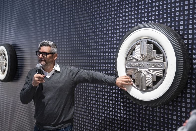 Dagoberto Rodríguez en la inauguración de&nbsp;Retropía