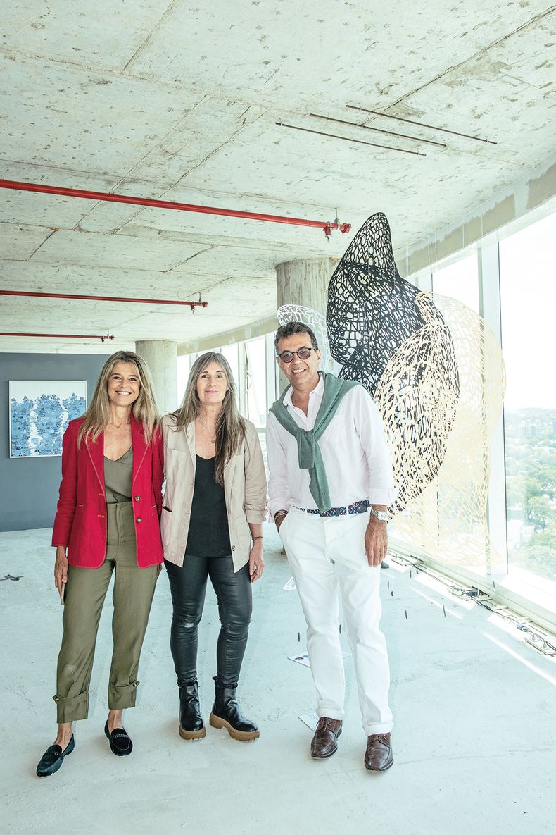 Magda Moldes, Mane Gurméndez y Daniel Benoit