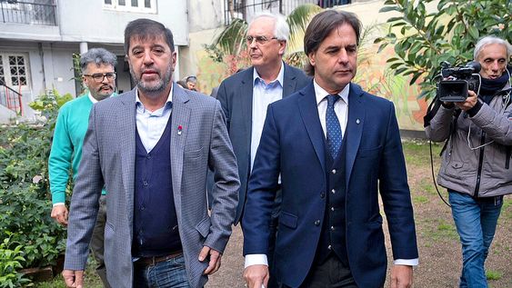 Luis Lacalle Pou y Fernando Pereira. Foto: Pablo Vignali / adhocFOTOS Luis Lacalle Pou y Fernando Pereira. Foto: Pablo Vignali / adhocFOTOS