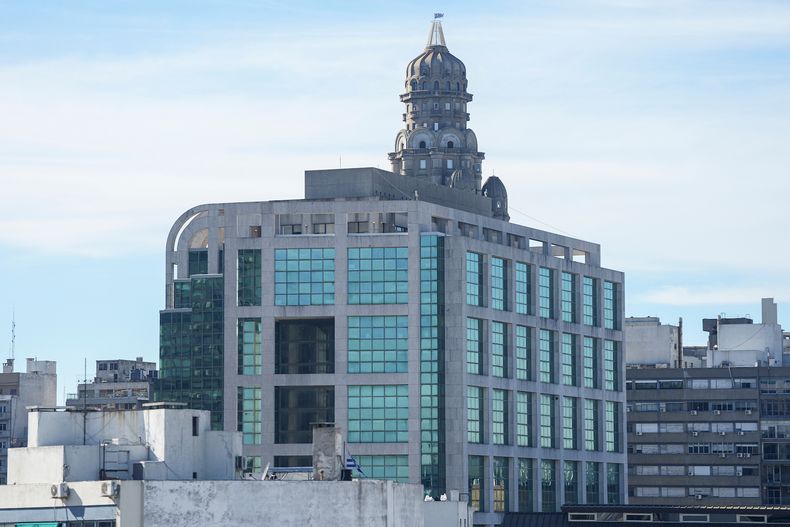 Vista aérea de la Torre Ejecutiva, donde funciona la SIEE. 