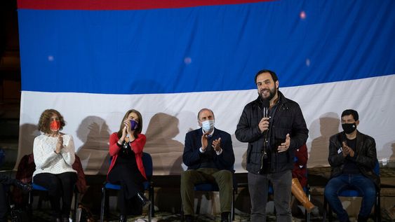 Gonzalo Civila, durante la presentación de su candidatura a la presidencia del FA. Foto: Pablo Vignali / adhocFOTOS Gonzalo Civila, durante la presentación de su candidatura a la presidencia del FA. Foto: Pablo Vignali / adhocFOTOS