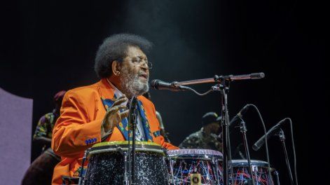 Rubén Rada en el Luna Park festejando sus 80 años.