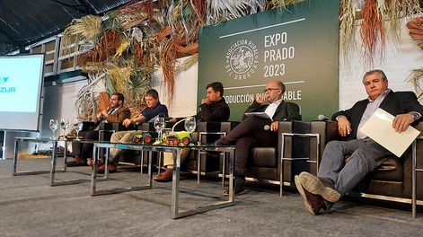 Búsqueda | Representantes del sector público y privado analizaron los factores que impiden el crecimiento de la lechería en Uruguay en la Expo Prado. Foto Agro Búsqueda