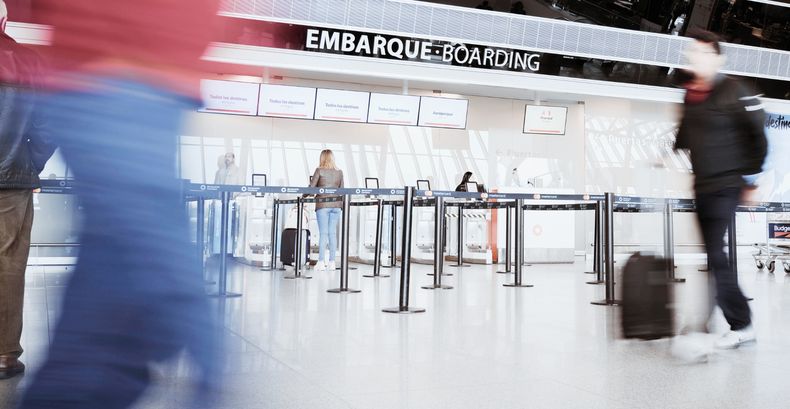 El Aeropuerto de Carrasco.