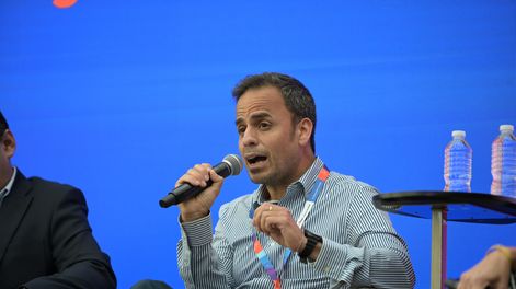 Cristian Gallo Acosta durante el Roche Press Day, en Ciudad de México.