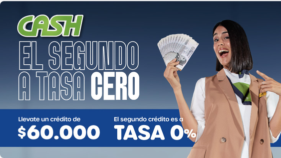 Cash es una de las empresas administradoras de crédito que ofrece préstamos a tasa 0% Cash es una de las empresas administradoras de crédito que ofrece préstamos a tasa 0%