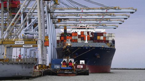 Buque en la Terminal Cuenca del Plata. Foto: Agro de Búsqueda