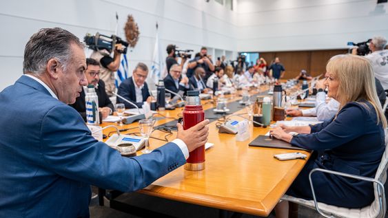 Yamandú Orsi junto a su gabinete, el pasado martes 25 de marzo Yamandú Orsi junto a su gabinete, el pasado martes 25 de marzo