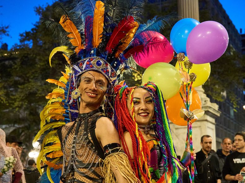 Imágenes de la Marcha de la Diversidad en Montevideo
