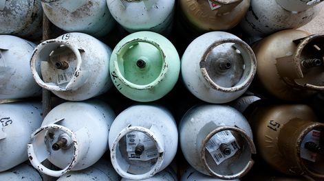 Garrafas en una distribuidora.