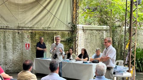 Referentes de la corriente sindical Articulación Luis Garibaldi, Fernando Gambera, Elbia Pereira, Abigail Puig, Héctor Florit y Milton Castellano