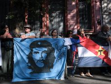 Bandera del Movimiento de Liberación Nacional-Tupamaros (MLN) durante un acto el año pasado en Montevideo. Bandera del Movimiento de Liberación Nacional-Tupamaros (MLN) durante un acto el año pasado en Montevideo.