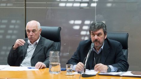 Ricardo Pérez, asesor, y Mario Layera, director de la Secretaría de Inteligencia Estratégica del Estado