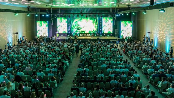 Un evento en el Centro de Convenciones de Punta del Este, en febrero de 2025.