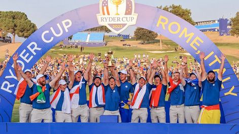 El equipo europeo ganador de la Ryder Cup