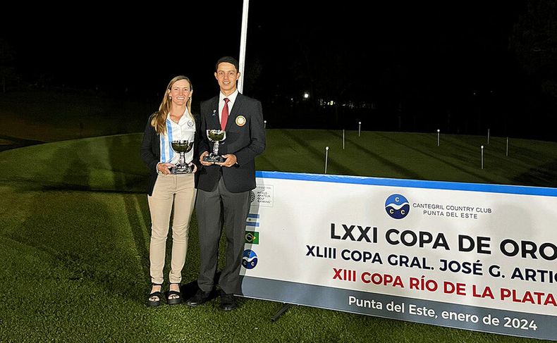 Camila Sola y Erich Fortlage, ganadores de la Copa de Oro del Cantegril