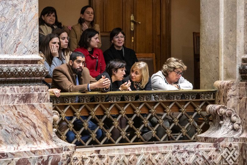 Asociación de Magistrados Fiscales durante la votación de la Rendición de Cuentas en la Camara de Diputados en 2023