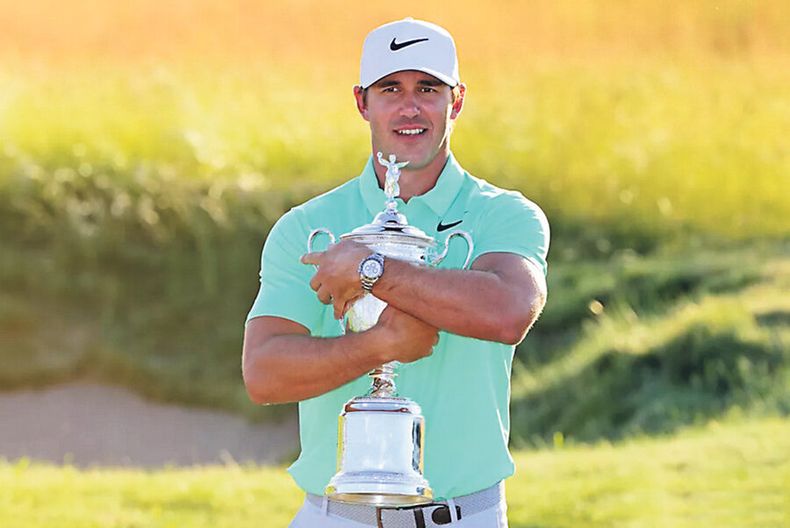 imagen de Mediante una gran actuación, el estadounidense Brooks Koepka  ganó el US Open conquistando el primer Major de su carrera