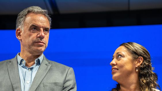 La ministra Cardona y el presidente Orsi La ministra Cardona y el presidente Orsi