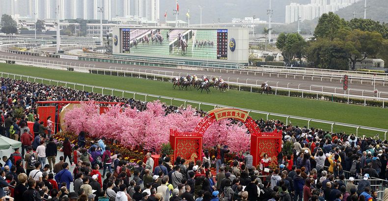 Copa del Año Nuevo Chino en el hipódromo de Sha Tin,&nbsp;en Hong Kong