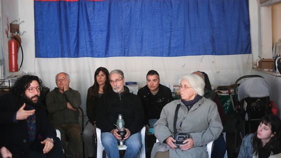 Militantes frenteamplistas en el Comité Unidos Venceremos. Militantes frenteamplistas en el Comité Unidos Venceremos.