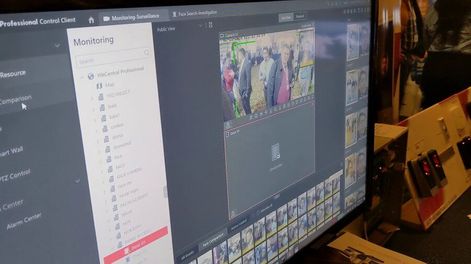 Cámaras de reconocimiento facial a modo de ejemplo.