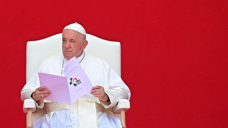 El Papa Francisco celebra un encuentro con voluntarios de la Jornada Mundial de la Juventud, en 2023
